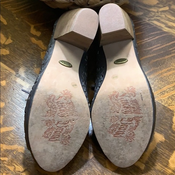 Lucky Brand Peony heels in metallic pewter silver - Picture 5 of 8